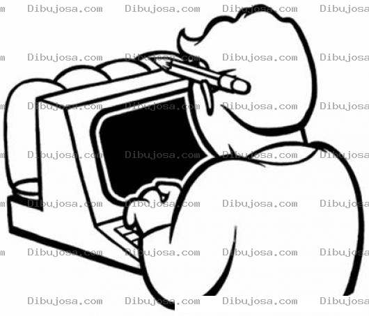 Dibujo para colorear Colorear Programador digitador de datos