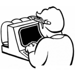 Dibujo para colorear Colorear Programador digitador de datos