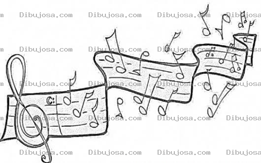 Dibujo para colorear Musica Para Colorear Notas Musciales Para Pintar