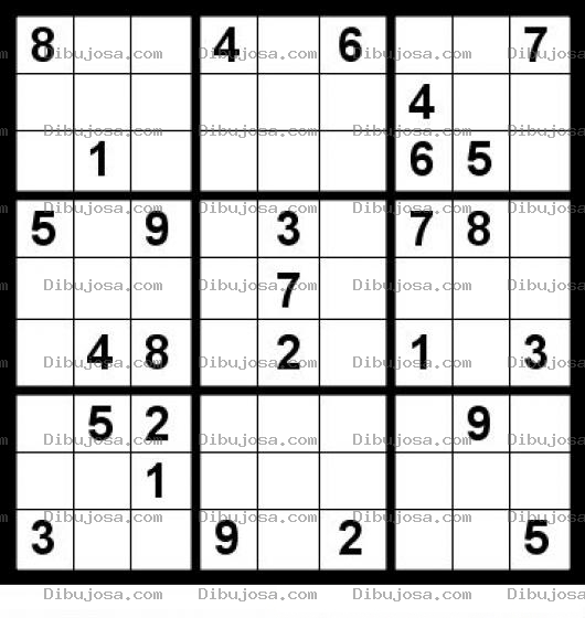 Dibujo para colorear Sudoku para imprimir 3