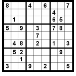 Dibujo para colorear Sudoku para imprimir 3
