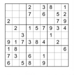 Dibujo para colorear Sudoku para imprimir 7