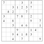 Dibujo para colorear Sudoku para imprimir 8