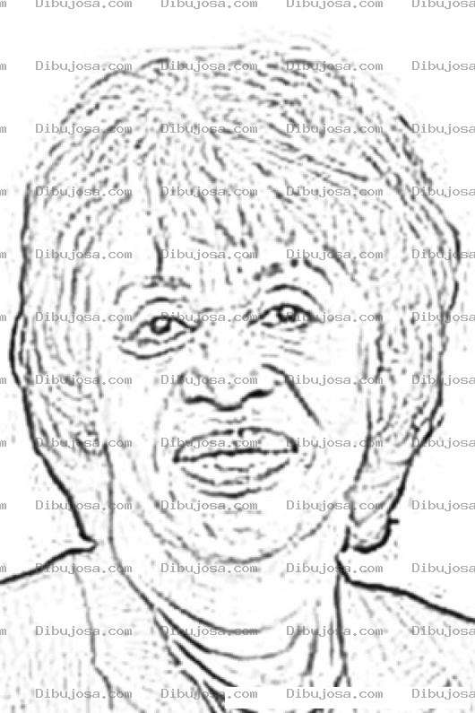 Dibujo para colorear Maxine Waters Coloring Page