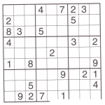 Dibujo para colorear Sudoku para imprimir 21