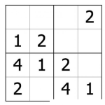 Dibujo para colorear Sudoku Facil