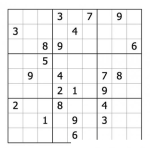 Dibujo para colorear Sudoku para imprimir 25