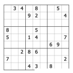 Dibujo para colorear Sudoku para imprimir 26