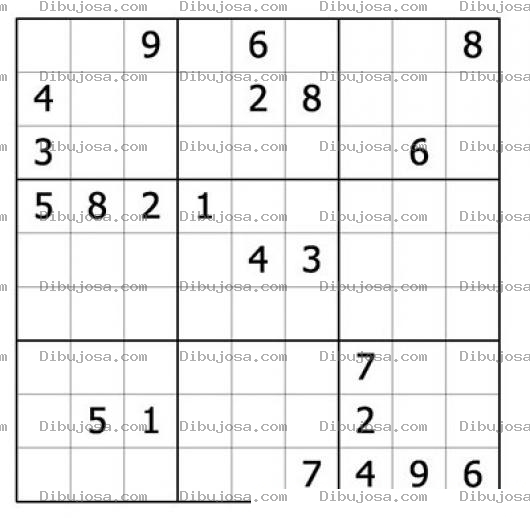 Dibujo para colorear Sudoku para imprimir 29