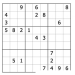 Dibujo para colorear Sudoku para imprimir 29