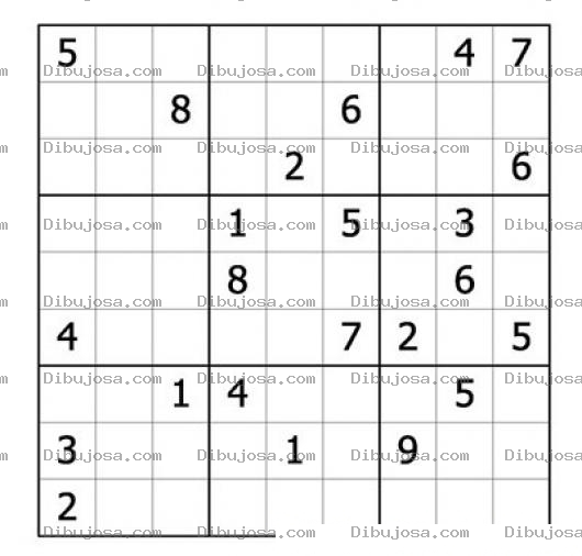 Dibujo para colorear Sudoku para imprimir 30