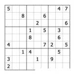 Dibujo para colorear Sudoku para imprimir 30
