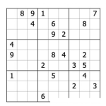Dibujo para colorear Sudoku para imprimir 31