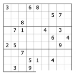 Dibujo para colorear Sudoku para imprimir 33