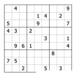 Dibujo para colorear Sudoku para imprimir 34