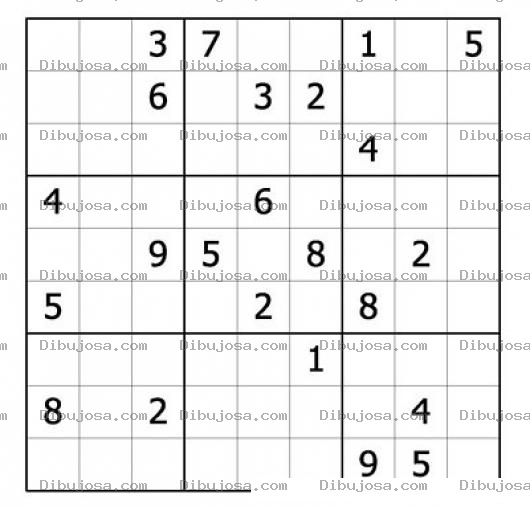 Dibujo para colorear Sudoku para imprimir 40