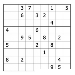 Dibujo para colorear Sudoku para imprimir 40