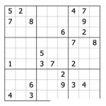 Dibujo para colorear Sudoku para imprimir 43