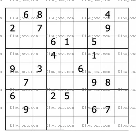 Dibujo para colorear Sudoku para imprimir 44