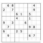 Dibujo para colorear Sudoku para imprimir 44