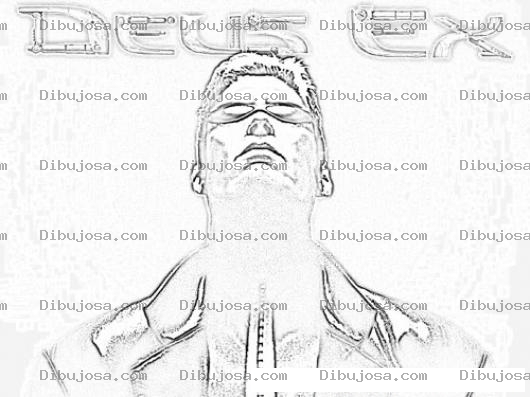Dibujo para colorear Deus Ex Coloring Page