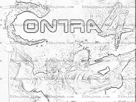 Dibujo para colorear Juego De Contra Para Colorear