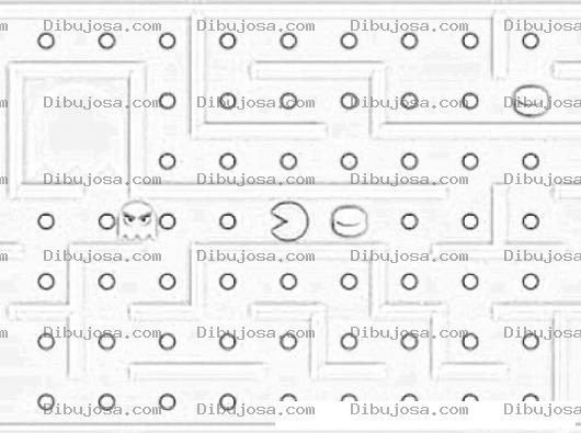 Dibujo para colorear Juego De Pacman Para Colorear