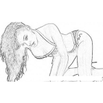 Dibujo para colorear Christina Milian Coloring Paga Para Pintar Y Colorear