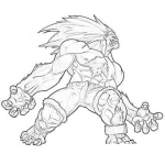 Dibujo para colorear Blanka Street Fighter Coloring Page Para Pintar