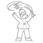 Dibujo para colorear Homero Chapin Para Colorear