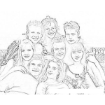 Dibujo para colorear Beberly Hills 90210 Coloring Page Para Imprimir Y Colorear