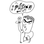 Dibujo para colorear Malas Palabras Para Colorear