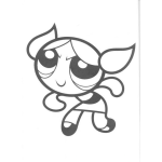 Dibujo para colorear Colorear Chica Super Poderosa