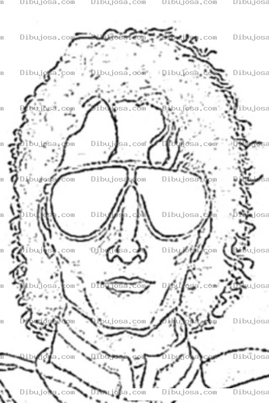 Dibujo para colorear Dibujo Se Michael Jackson Para Pintar Y Colorear