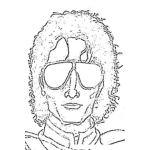 Dibujo para colorear Dibujo Se Michael Jackson Para Pintar Y Colorear