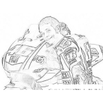 Dibujo para colorear Dibujo De Valentino Rossi Para Pintar Y Colorear