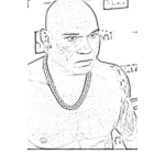 Dibujo para colorear Evangelista Cyborg Santos Coloring Page Para Pintar Y Colorear