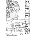 Dibujo para colorear Earthquake Today Coloring Page Dibujo De Terremoto Para Colorear