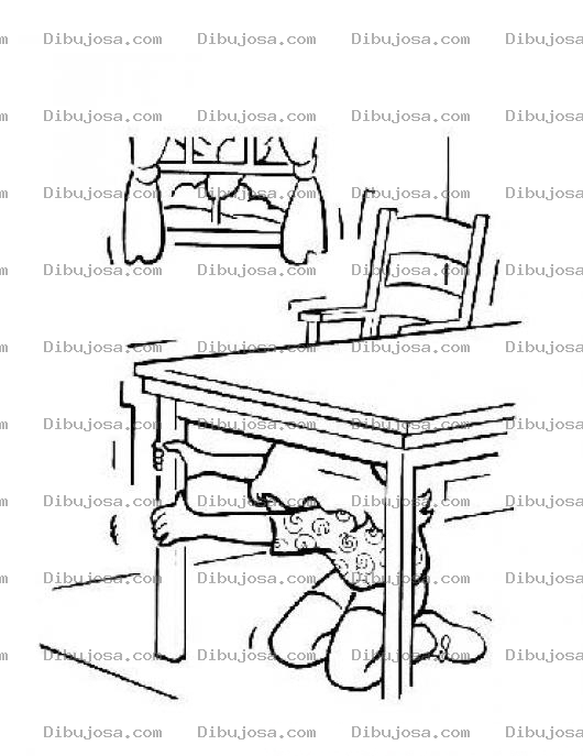 Dibujo para colorear Earthquake Coloring Page
