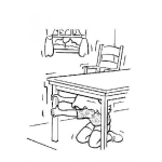 Dibujo para colorear Earthquake Coloring Page