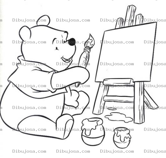 Dibujo para colorear Pintar a Winnie Pooh