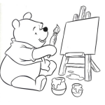 Dibujo para colorear Pintar a Winnie Pooh