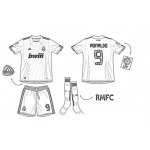 Dibujo para colorear Uniforme Completo Del Real Madrid Para Colorear