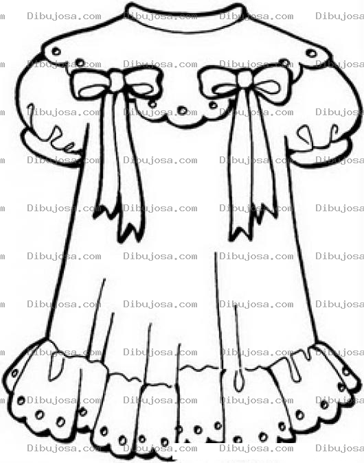 Dibujo para colorear Colorear Vestido De Nina