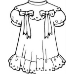 Dibujo para colorear Colorear Vestido De Nina