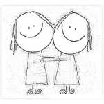 Dibujo para colorear Dia De Las Amigas Para Colorear Y Pintar