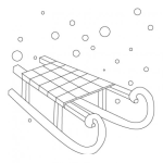 Dibujo para colorear Trineo De Nieve Para Colorear