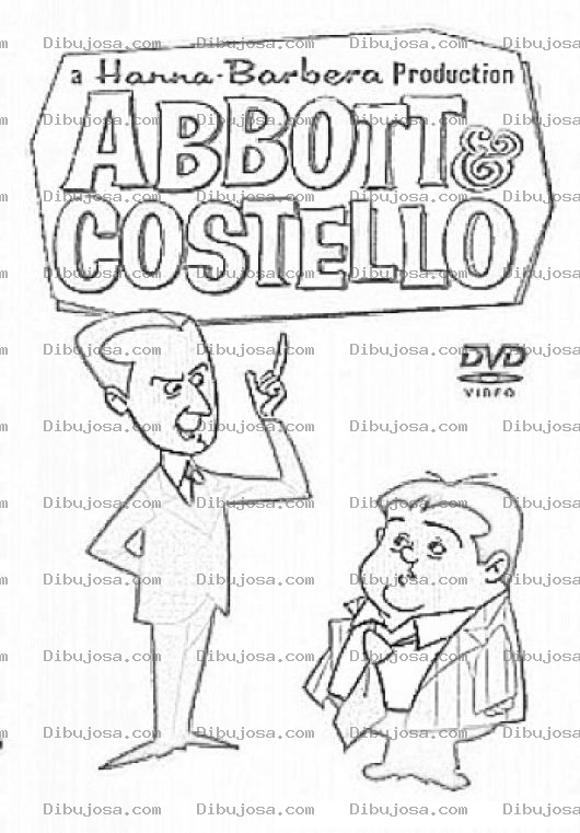 Dibujo para colorear Dibujo De Abbott Y Costello Para Colorear A Abot Y Costelo