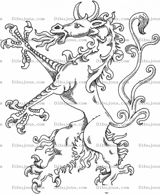 Dibujo para colorear Toro Dragon Para Colorear