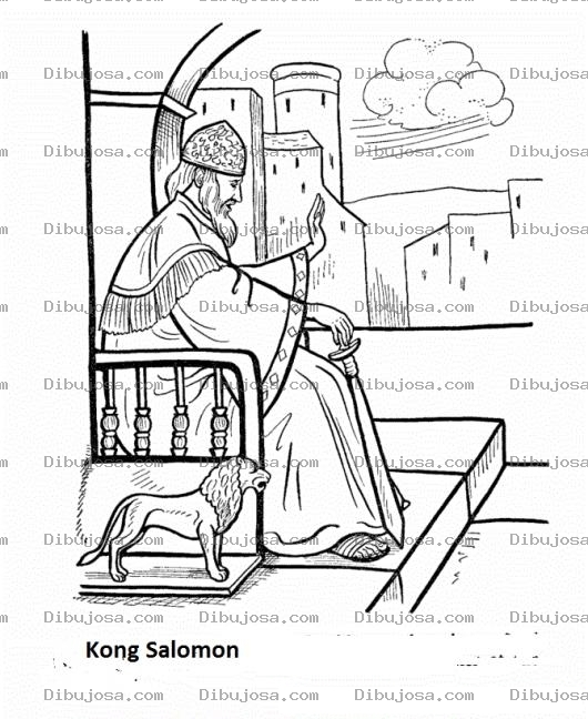 Dibujo para colorear Dibujo Del Rey Salomon Para Colorear